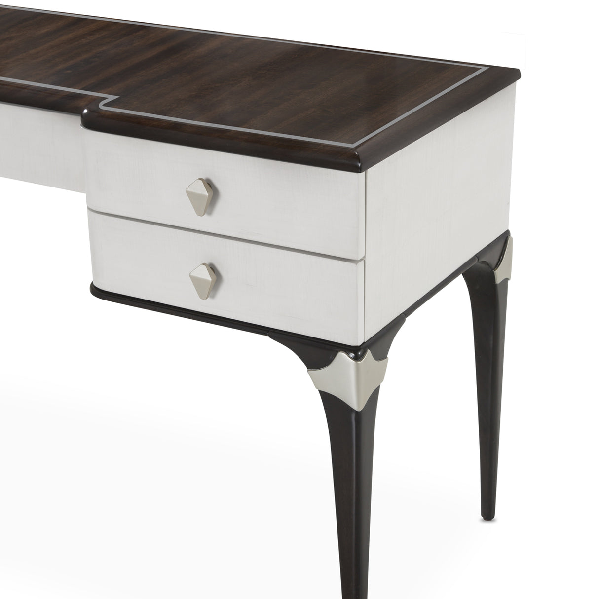 Paris Chic Espresso Vanity/desk Espresso from Michael Amini - Luna Furniture