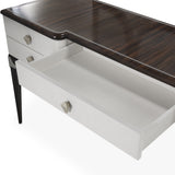 Paris Chic Espresso Vanity/desk Espresso from Michael Amini - Luna Furniture