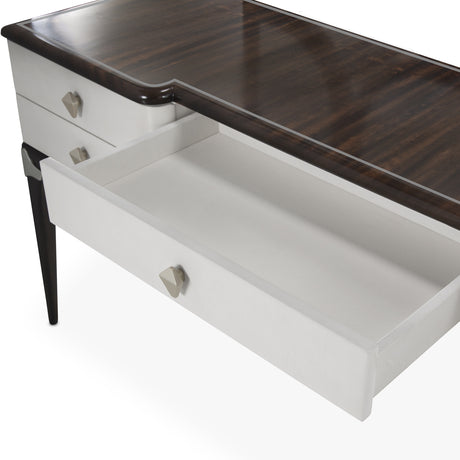 Paris Chic Espresso Vanity/desk Espresso from Michael Amini - Luna Furniture