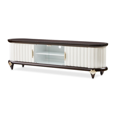 Paris Chic Espresso Media Cabinet from Michael Amini - Luna Furniture