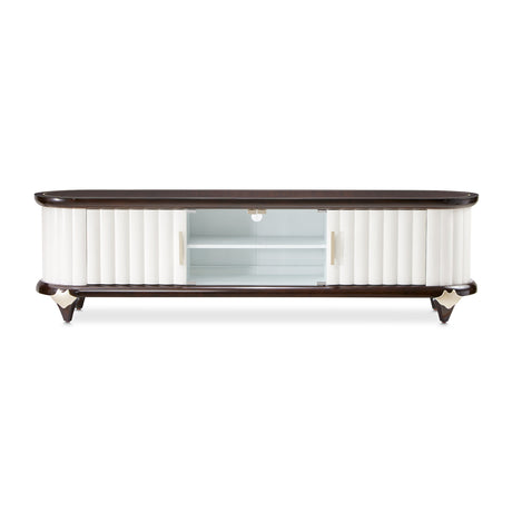 Paris Chic Espresso Media Cabinet from Michael Amini - Luna Furniture