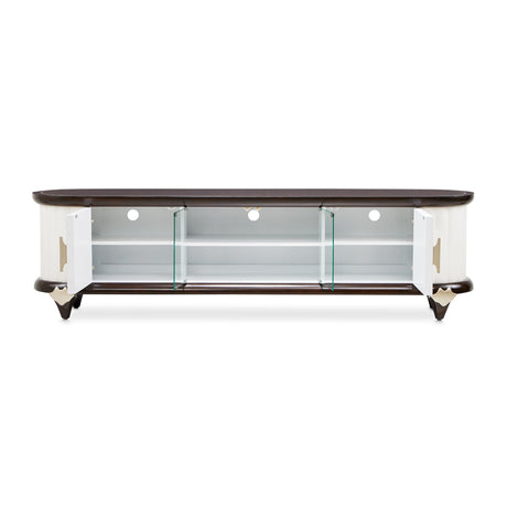 Paris Chic Espresso Media Cabinet from Michael Amini - Luna Furniture