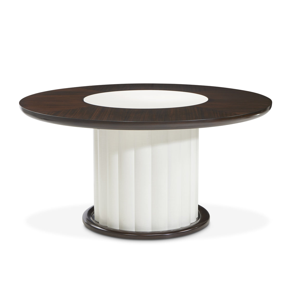 Paris Chic Espresso 60'' Round Dining Table from Michael Amini - Luna Furniture