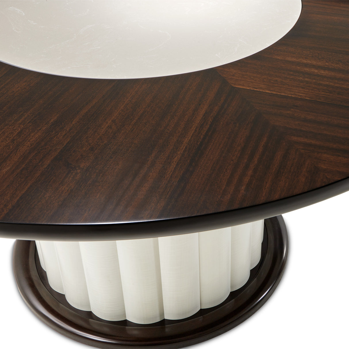Paris Chic Espresso 60'' Round Dining Table from Michael Amini - Luna Furniture