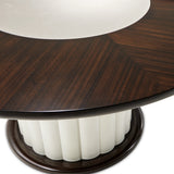 Paris Chic Espresso 60'' Round Dining Table from Michael Amini - Luna Furniture