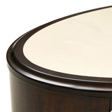 Paris Chic Espresso Oval Cocktail Table from Michael Amini - Luna Furniture