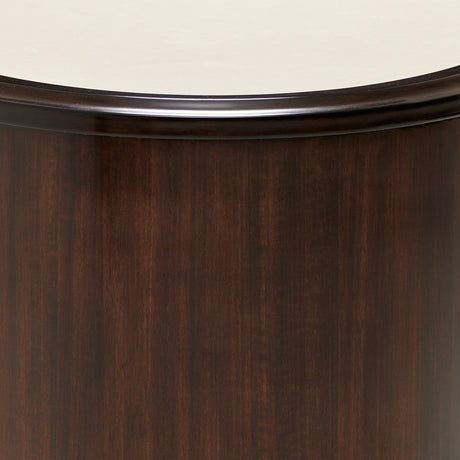 Paris Chic Espresso Oval Cocktail Table from Michael Amini - Luna Furniture