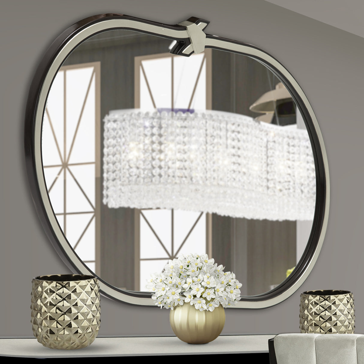 Paris Chic Espresso Wall Mirror Espresso from Michael Amini - Luna Furniture