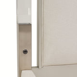 Penthouse-92 Ash Gray Eastern King Canopy Bed from Michael Amini - Luna Furniture
