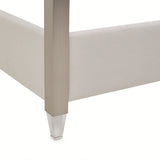 Penthouse-92 Ash Gray Eastern King Canopy Bed from Michael Amini - Luna Furniture
