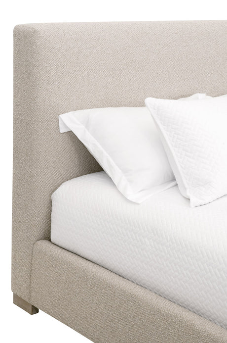 Warren Standard King Bed in Livesmart Gellar-Jute, Natural Gray Oak from Essentials For Living - Luna Furniture