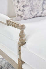 Rouleau Chaise Lounge in Livesmart Peyton-Pearl, Natural Gray Oak from Essentials For Living - Luna Furniture