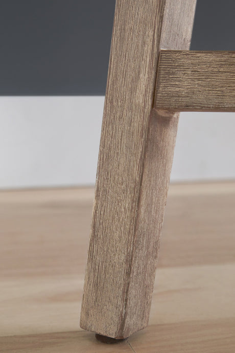 Mesh Counter Stool in White Speckle Flat Rope, Performance White Speckle, Natural Gray Mahogany from Essentials For Living - Luna Furniture