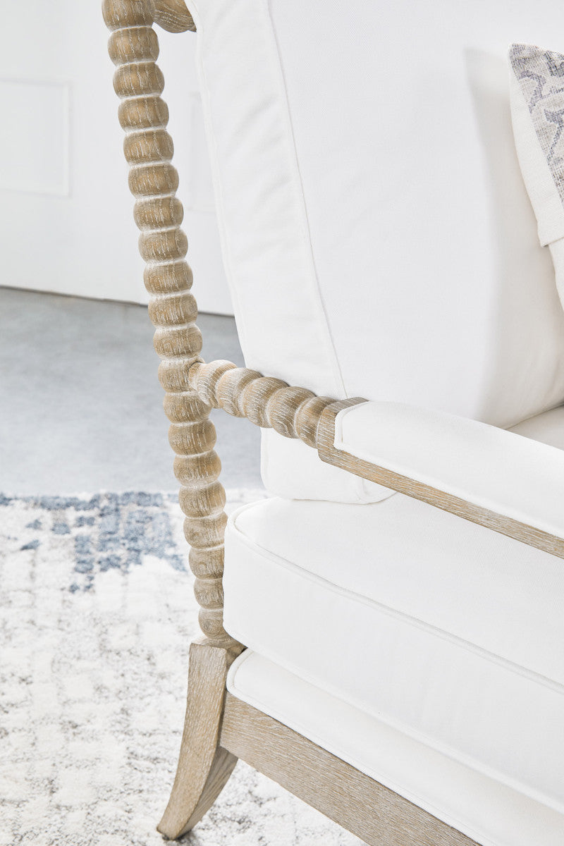 Rouleau Chaise Lounge in Livesmart Peyton-Pearl, Natural Gray Oak from Essentials For Living - Luna Furniture