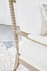 Rouleau Chaise Lounge in Livesmart Peyton-Pearl, Natural Gray Oak from Essentials For Living - Luna Furniture