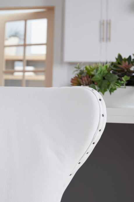 Milton Swivel Counter Stool in Livesmart Peyton-Pearl, Natural Gray Ash from Essentials For Living - Luna Furniture