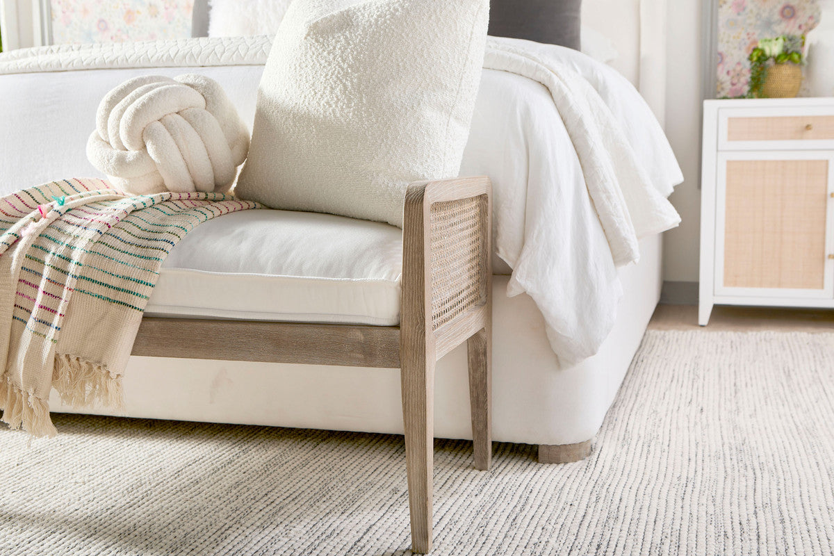 Balboa Cal King Bed in Livesmart Peyton-Pearl, Natural Gray Oak from Essentials For Living - Luna Furniture