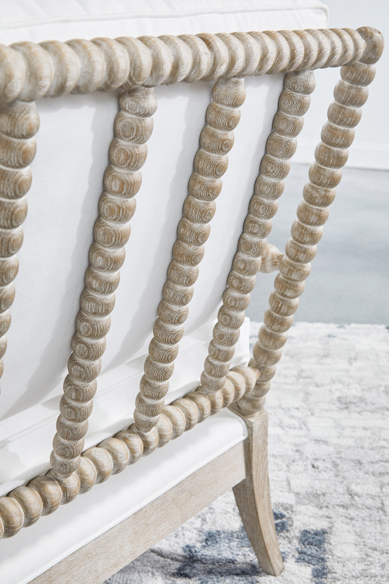 Rouleau Chaise Lounge in Livesmart Peyton-Pearl, Natural Gray Oak from Essentials For Living - Luna Furniture