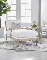 Rouleau Chaise Lounge in Livesmart Peyton-Pearl, Natural Gray Oak from Essentials For Living - Luna Furniture