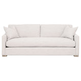 Clara 86" Slim Arm Sofa in Performance Stone Basketweave, Natural Gray Oak from Essentials For Living - Luna Furniture