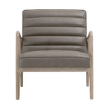Tahoe Club Chair in Contract Ore Gray Synthetic, Natural Gray Oak from Essentials For Living - Luna Furniture