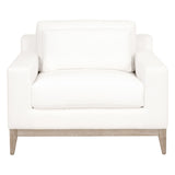 Vienna Track Arm Sofa Chair in Livesmart Peyton-Pearl, Natural Gray Oak from Essentials For Living - Luna Furniture