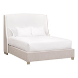 Sloan Standard King Bed in Livesmart Peyton-Pearl, Bisque, Natural Gray Oak from Essentials For Living - Luna Furniture