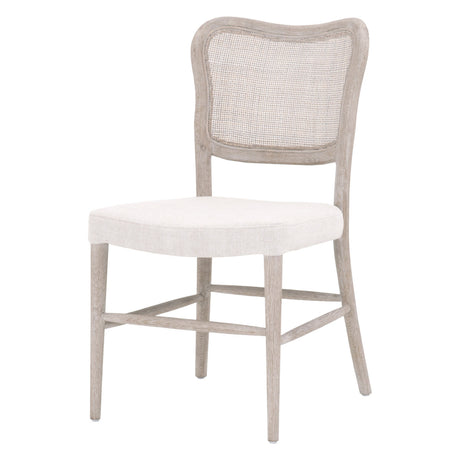 Cela Dining Chair in Bisque, Natural Gray Oak, Natural Gray Cane, Set of 2 from Essentials For Living - Luna Furniture