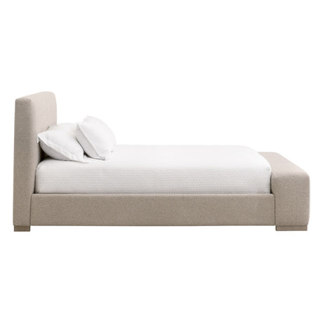 Warren Standard King Bed in Livesmart Gellar-Jute, Natural Gray Oak from Essentials For Living - Luna Furniture