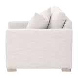 Clara Slim Arm Sofa Chair in Performance Stone Basketweave, Natural Gray Oak from Essentials For Living - Luna Furniture