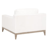 Vienna Track Arm Sofa Chair in Livesmart Peyton-Pearl, Natural Gray Oak from Essentials For Living - Luna Furniture