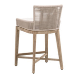 Overlay Counter Stool in Oyster Twist Rope, Livesmart Peyton-Pearl, Natural Gray Mahogany from Essentials For Living - Luna Furniture