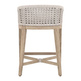 Montecito Counter Stool in White Speckle Round Rope, Livesmart Peyton-Pearl, Natural Gray Mahogany from Essentials For Living - Luna Furniture