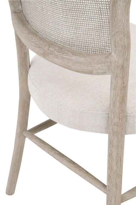Cela Dining Chair in Bisque, Natural Gray Oak, Natural Gray Cane, Set of 2 from Essentials For Living - Luna Furniture