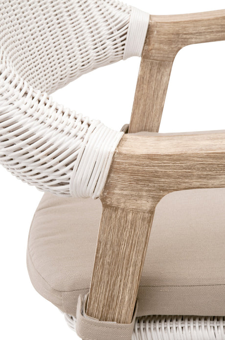 Lucia Counter Stool in White Rattan, Light Gray, Natural Gray Mahogany from Essentials For Living - Luna Furniture