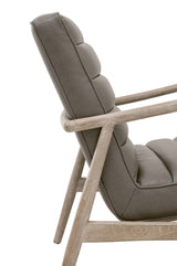Tahoe Club Chair in Contract Ore Gray Synthetic, Natural Gray Oak from Essentials For Living - Luna Furniture