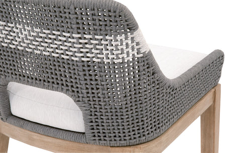 Tapestry Counter Stool in Dove Flat Rope, White Speckle Stripe, Performance White Speckle, Natural Gray Mahogany from Essentials For Living - Luna Furniture