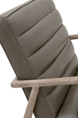 Tahoe Club Chair in Contract Ore Gray Synthetic, Natural Gray Oak from Essentials For Living - Luna Furniture