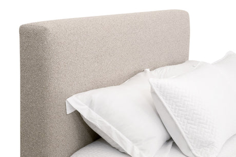 Warren Standard King Bed in Livesmart Gellar-Jute, Natural Gray Oak from Essentials For Living - Luna Furniture