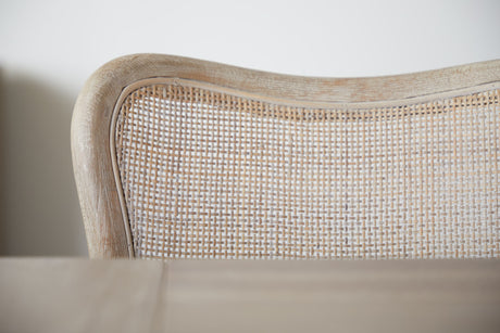 Cela Dining Chair in Bisque, Natural Gray Oak, Natural Gray Cane, Set of 2 from Essentials For Living - Luna Furniture