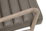 Tahoe Club Chair in Contract Ore Gray Synthetic, Natural Gray Oak from Essentials For Living - Luna Furniture