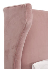 Balboa Twin Bed in Petal Velvet, Natural Gray Oak from Essentials For Living - Luna Furniture