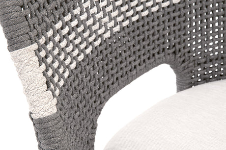 Tapestry Counter Stool in Dove Flat Rope, White Speckle Stripe, Performance White Speckle, Natural Gray Mahogany from Essentials For Living - Luna Furniture