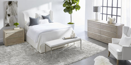 Stewart Standard King Bed in Livesmart Peyton-Pearl, Natural Gray Oak from Essentials For Living - Luna Furniture