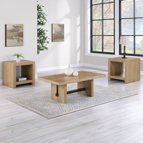 Aubrey 48″ Coffee Table, Driftwood from Steve Silver - Luna Furniture