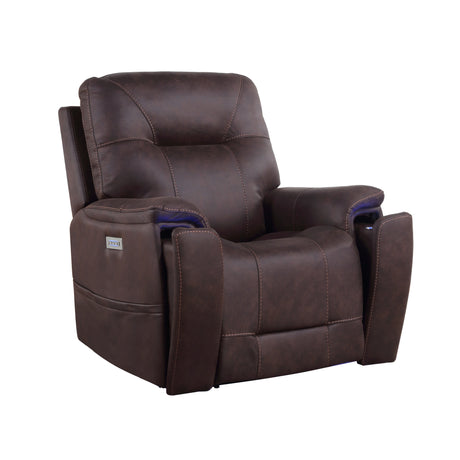 Lexington Canyon Walnut Triple-Power Media Recliner from Steve Silver - Luna Furniture