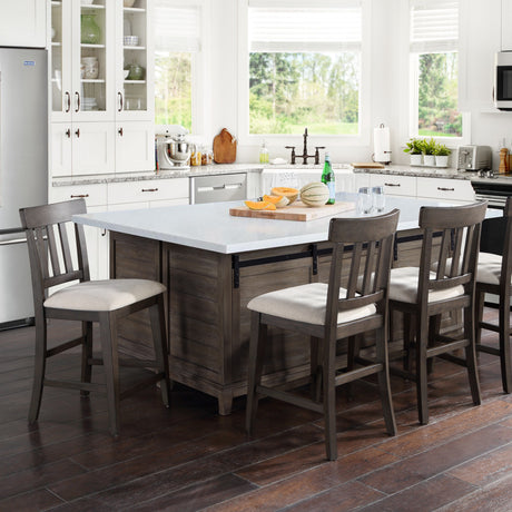 Napa Espresso/Natural 24″ Counter Stool, Set of 2 from Steve Silver - Luna Furniture