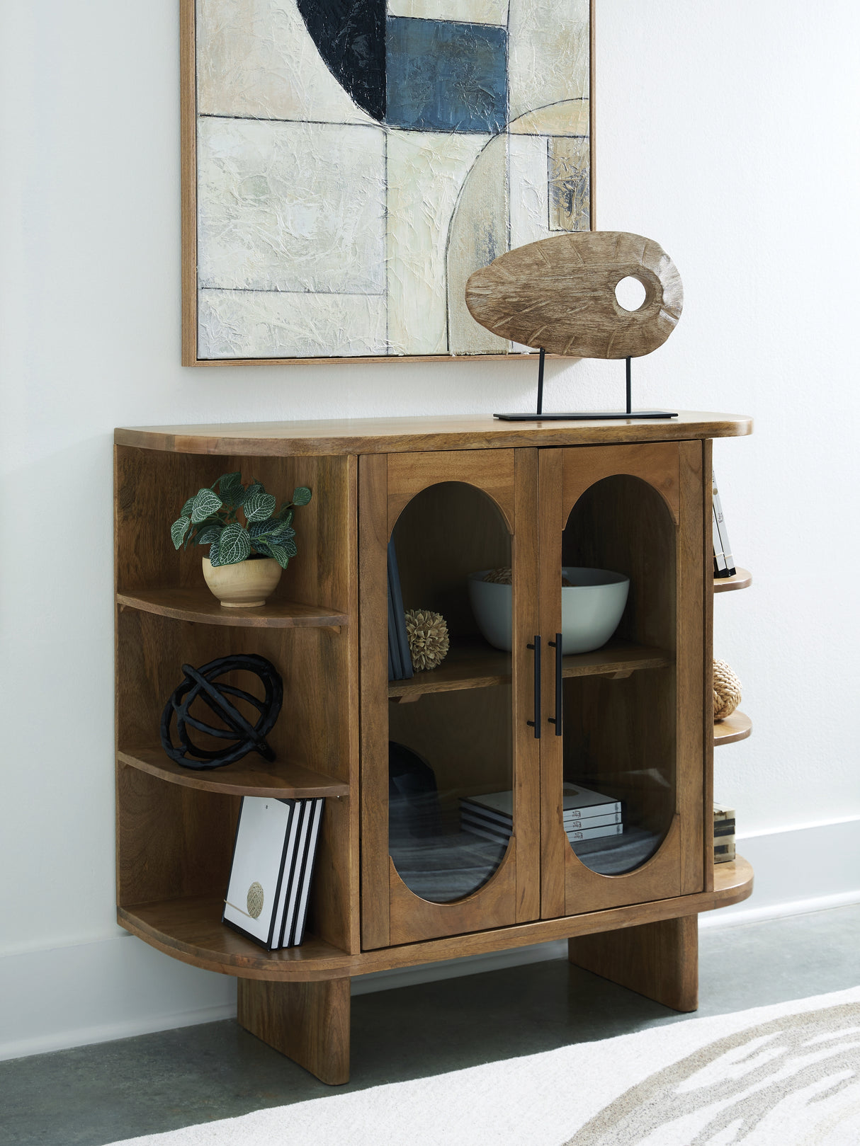 Niall Light Brown Accent Cabinet from Ashley - Luna Furniture