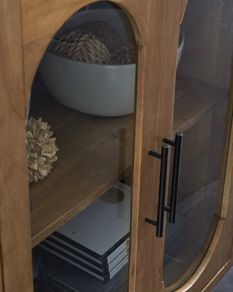 Niall Light Brown Accent Cabinet from Ashley - Luna Furniture