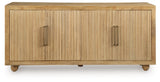 Niam Light Antique Beige Accent Cabinet from Ashley - Luna Furniture